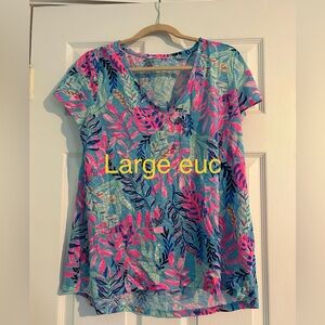 Euc size large lilly pulitzer etta top